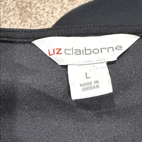 Liz Claiborne Classic Black Blouse - Picture 3 of 3